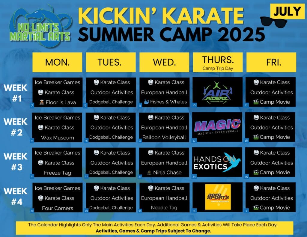 Summer Camp Near Me in Milton | No Limits Martial Arts