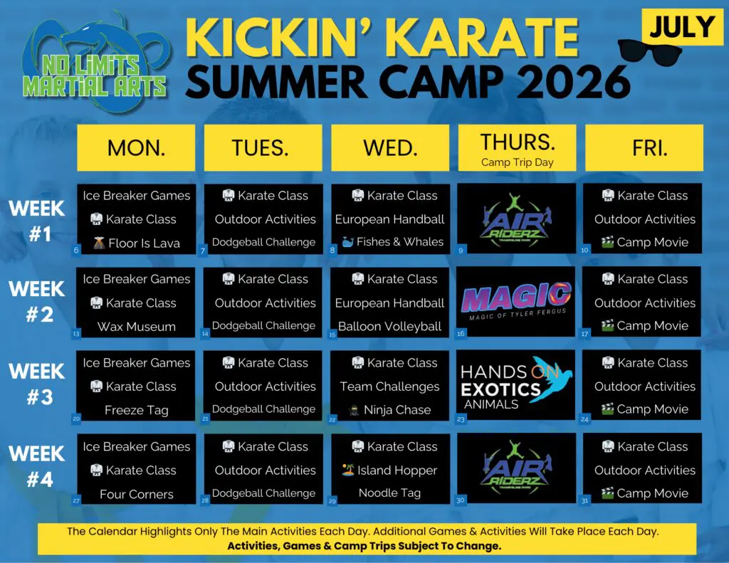 Summer Camp Near Me in Milton | No Limits Martial Arts